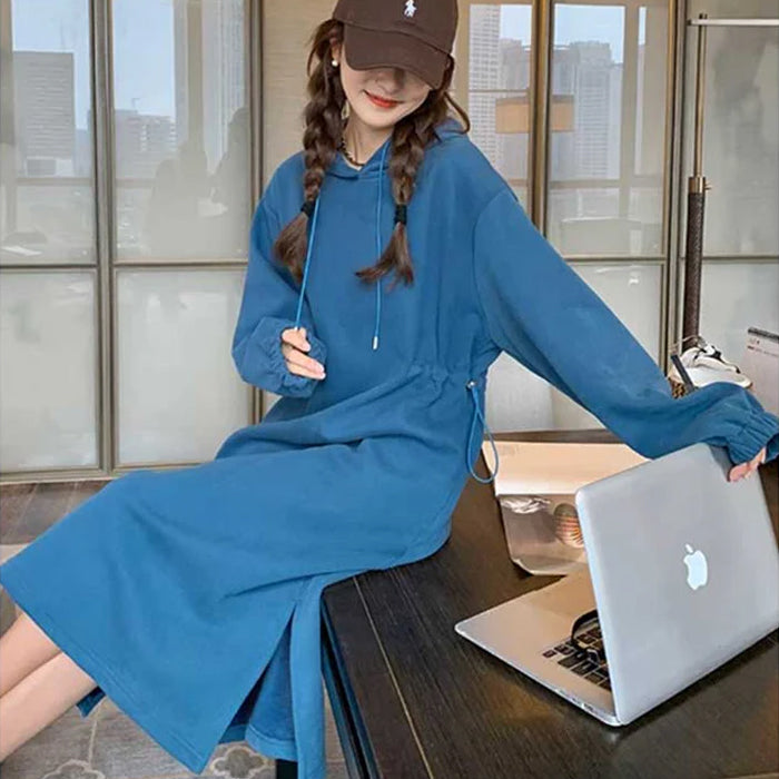 スウェットフーディーワンピース