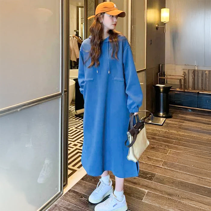 スウェットフーディーワンピース