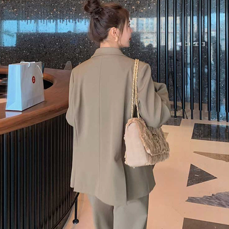 スタンダードパンツスーツ(ベージュ)