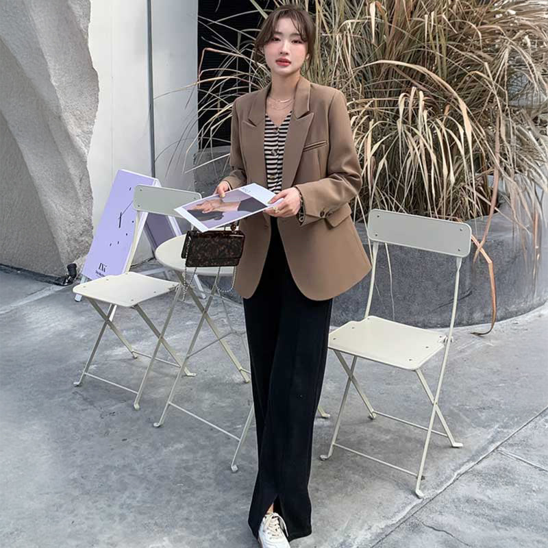 ミディ丈テーラードジャケット(2colors)