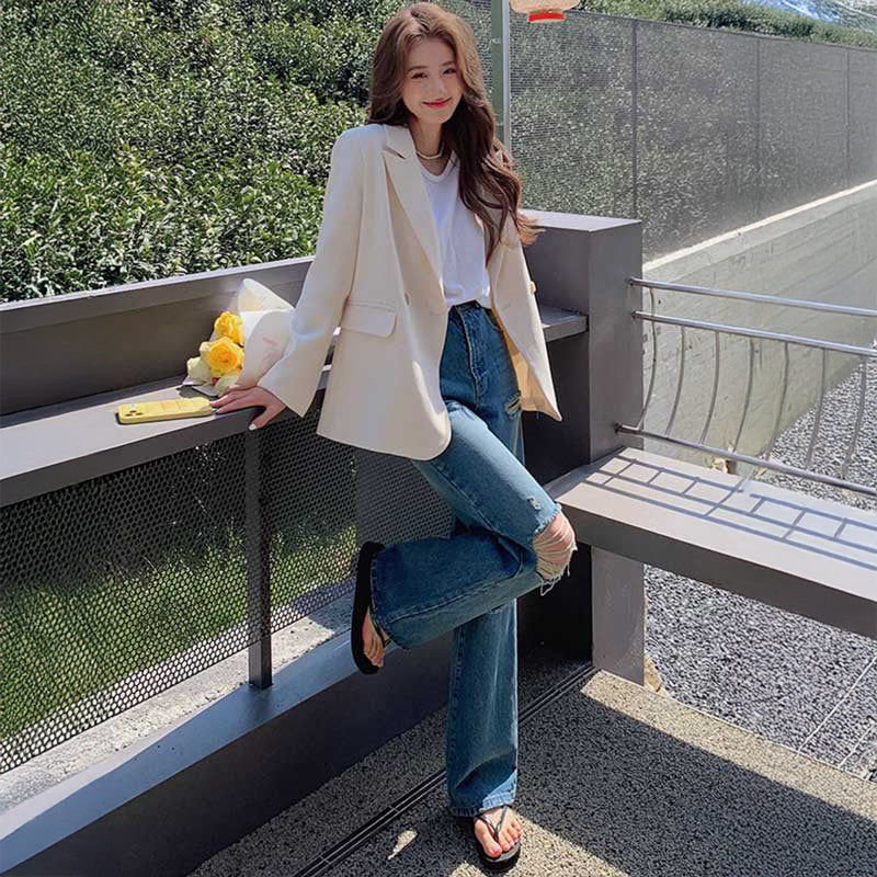 【即納】ミディ丈テーラードジャケット