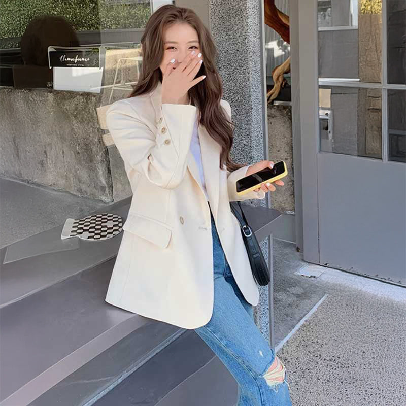 ミディ丈テーラードジャケット(2colors)