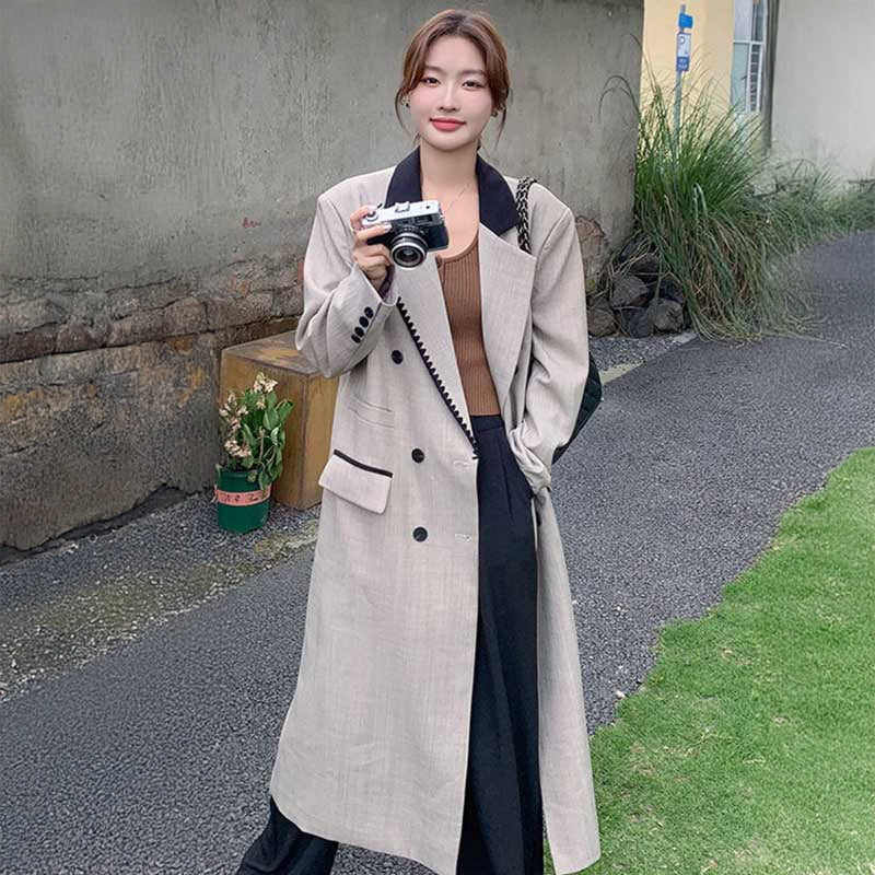 アシメステッチロングジャケット