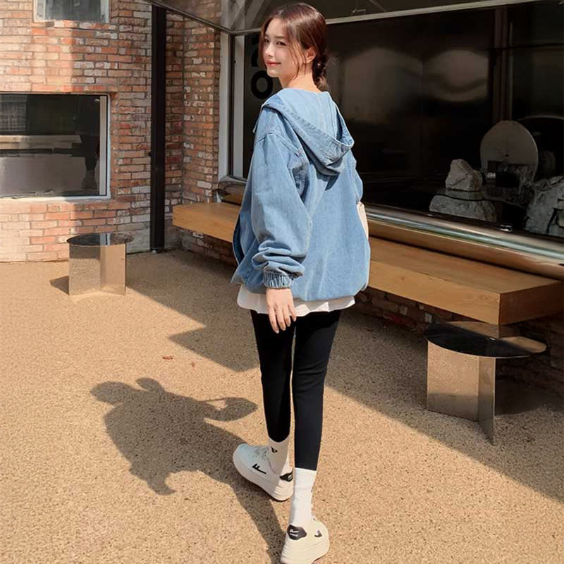 【即納】オーバーサイズデニムフーディー