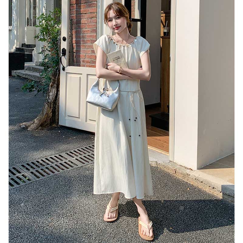 エスニックウエストリボンワンピース