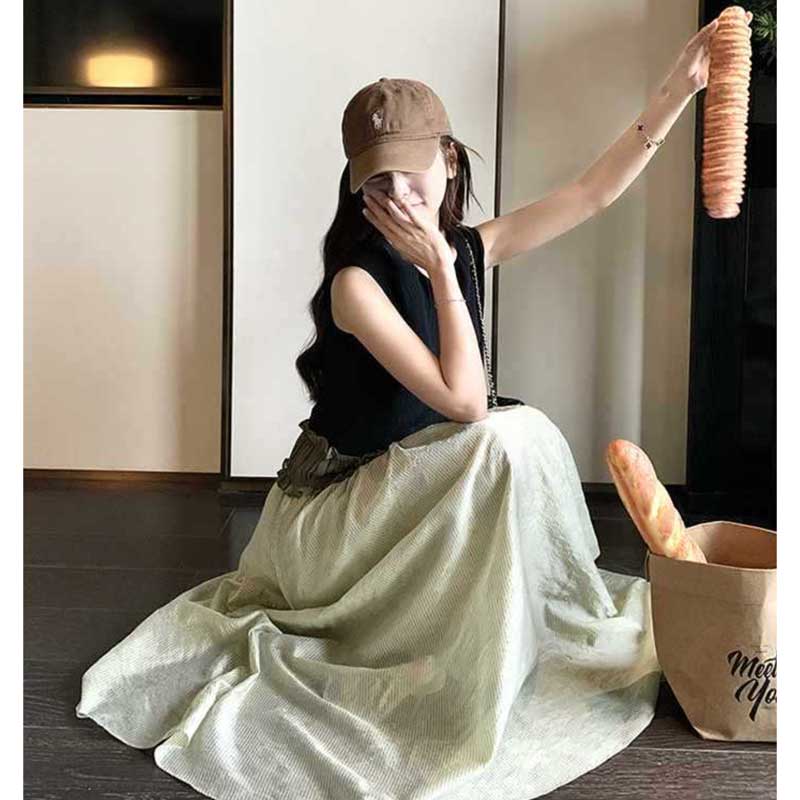 ウエストギャザーワンピース