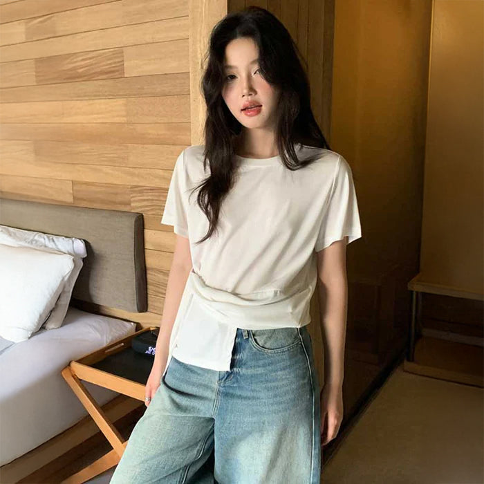 アシンメトリーモダンTシャツ(3colors)