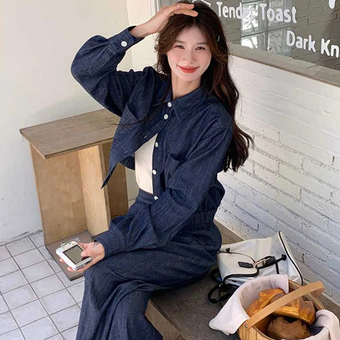 インディゴデニムセットアップ