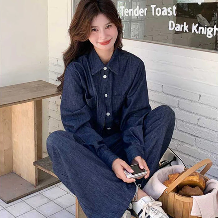 インディゴデニムセットアップ