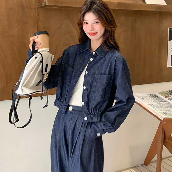 インディゴデニムセットアップ