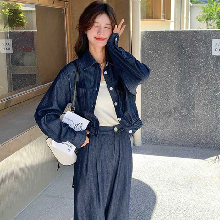 インディゴデニムセットアップ