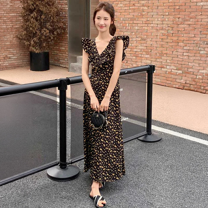 EPOCA】小花柄が美しいワンピース ブラック☆ EPOCA】小花柄が美しい
