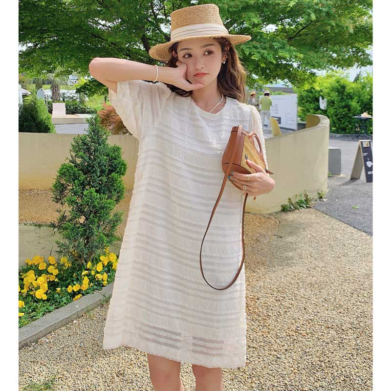 シフォンティアードフリルワンピース
