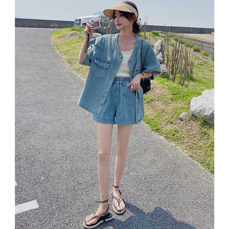 オーバーサイズデニムセットアップ