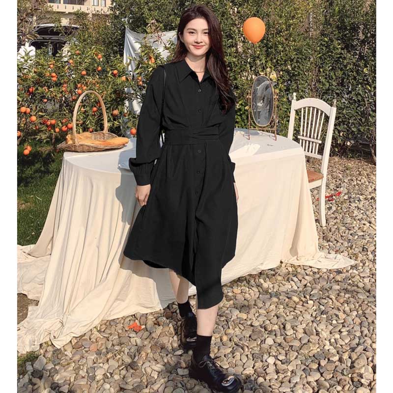 ウエストマークスエードワンピース(2colors)