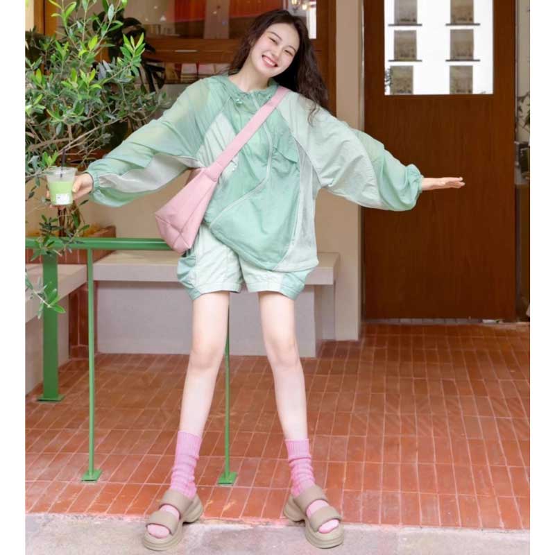 ツートンナイロンセットアップ