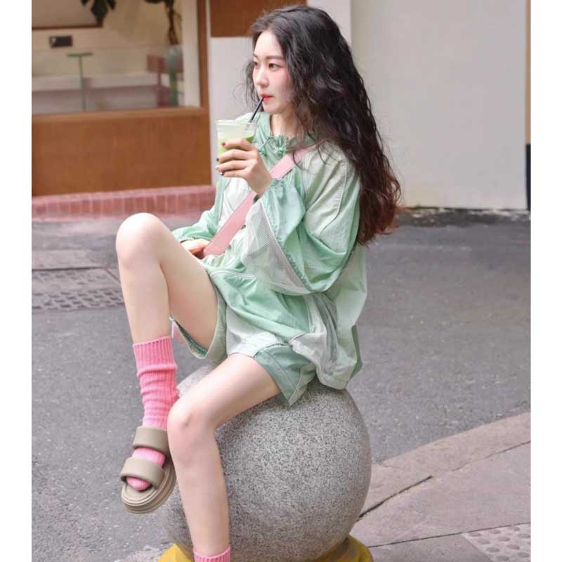 ツートンナイロンセットアップ