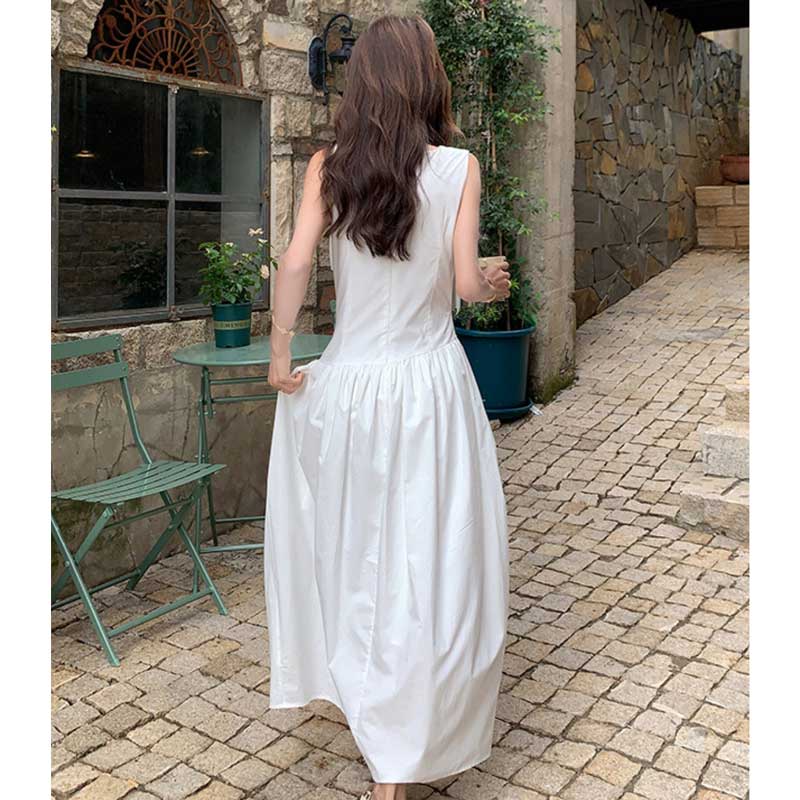 ボリュームリボンウエストマークワンピース(2colors)