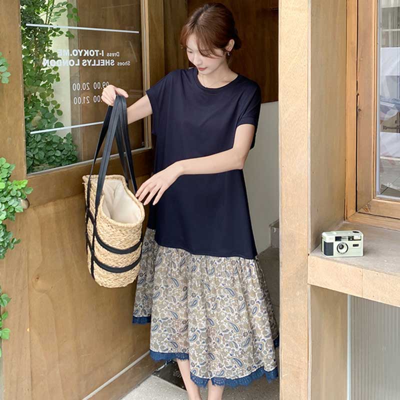 ペイズリーフレアワンピース