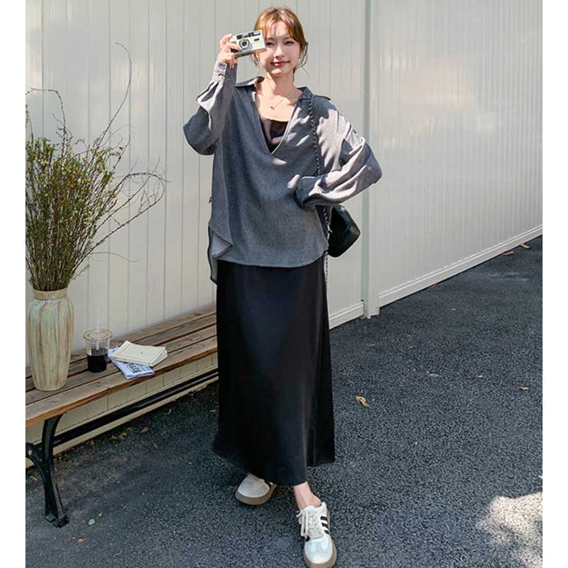 yuhi.様 スキッパーレイヤードミニワンピース SLY（スライ）の「SKIPPER COLLAR MINI OP スキッパーカラー