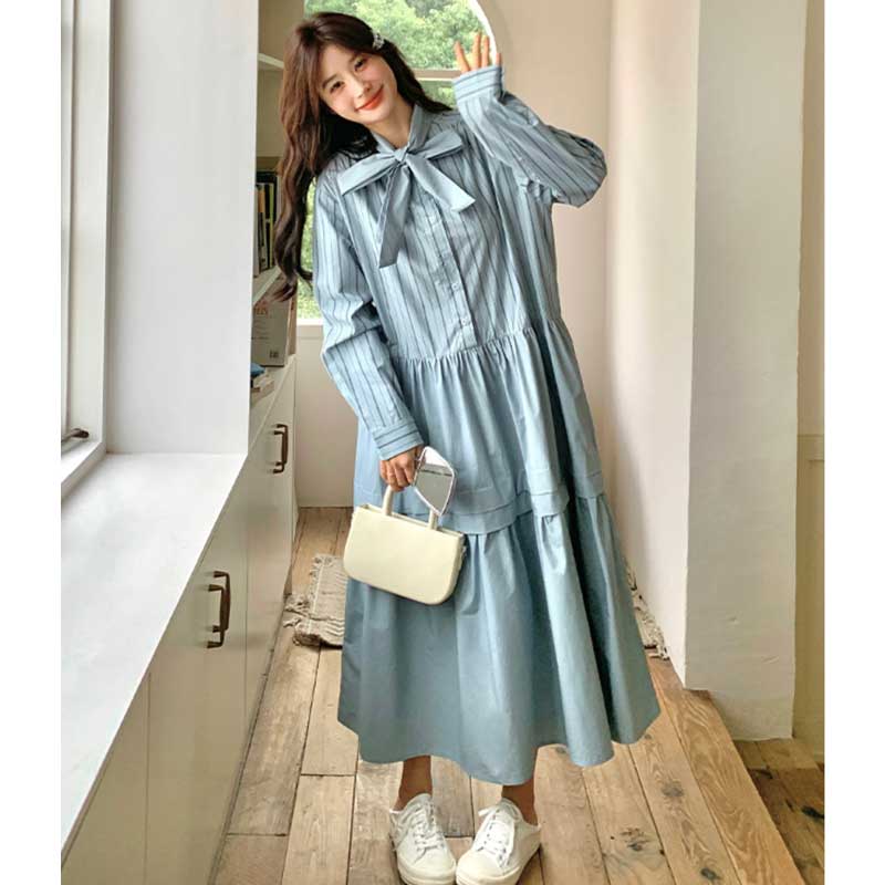 新品未使用 定価58300円 シビラ ロング シャツワンピース リボン Lien Select ワンピース 総柄ロングシャツワンピース : ZOZOTOWN Yahoo