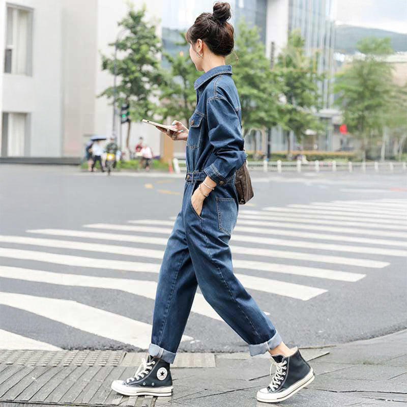 デニムジャンプスーツ