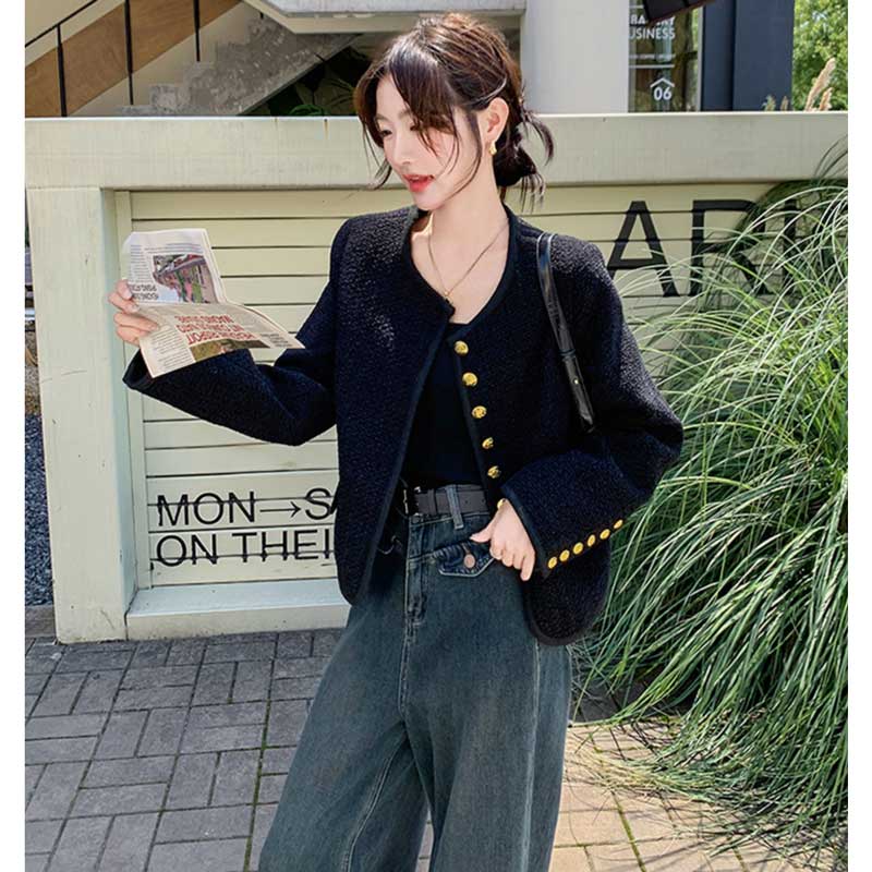 美品 J&M DAVIDSON 金ボタン ノーカラー ジャケット ブラック J&M DAVIDSON（ノーカラージャケット）のフリマアイテム一覧