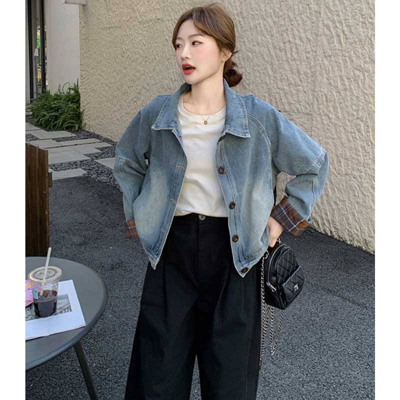 ドロップショルダーデニムジャケット