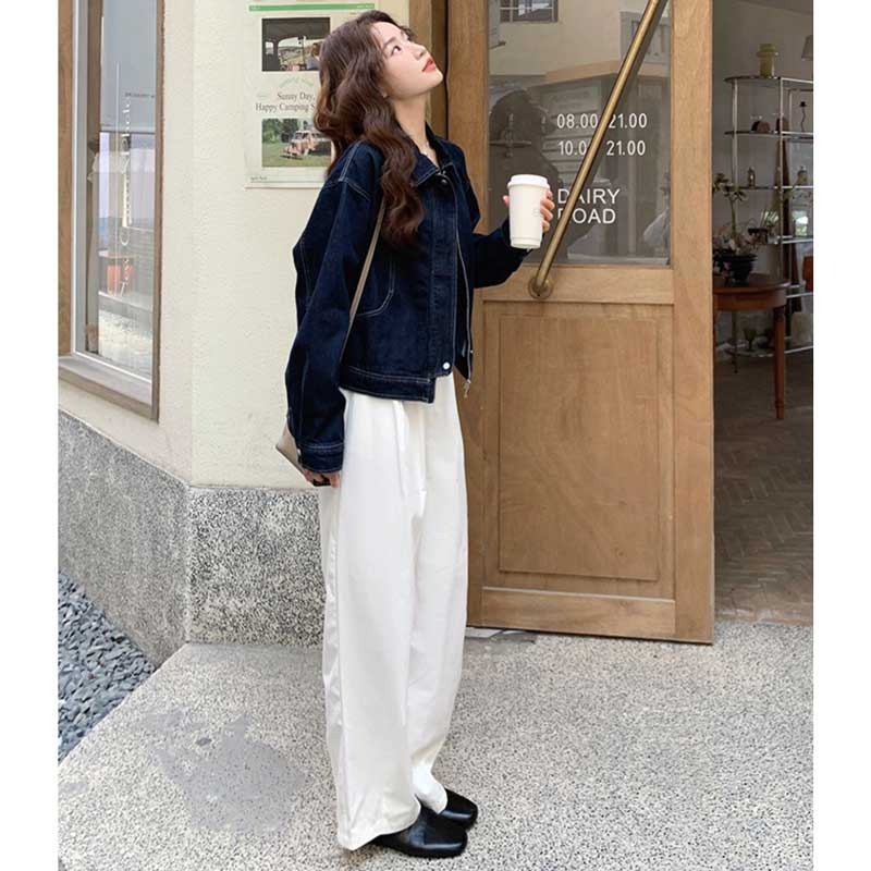 インディゴビッグデニムジャケット（紺）秋/冬 差をつける大人のこなれ