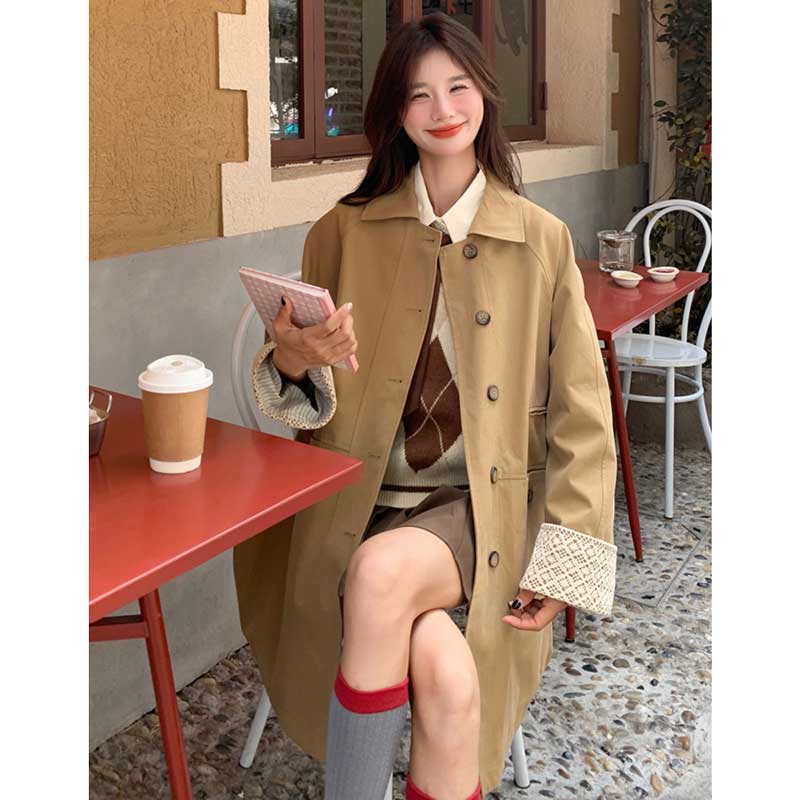ASYMMETRY DETAIL COAT ベージュ ショートサイズ2 カフスデザインショートコート(2colors)（ベージュ・黒）秋/冬 細部で