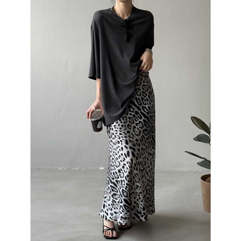 レオパードロングスカート