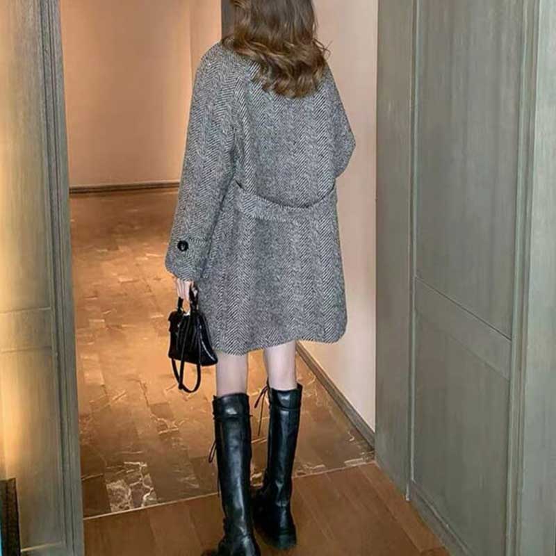 ヘリンボーンショートコート(2colos)