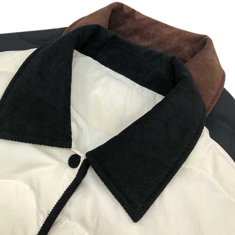 バイカラーショート丈ダウンコート(3colors)