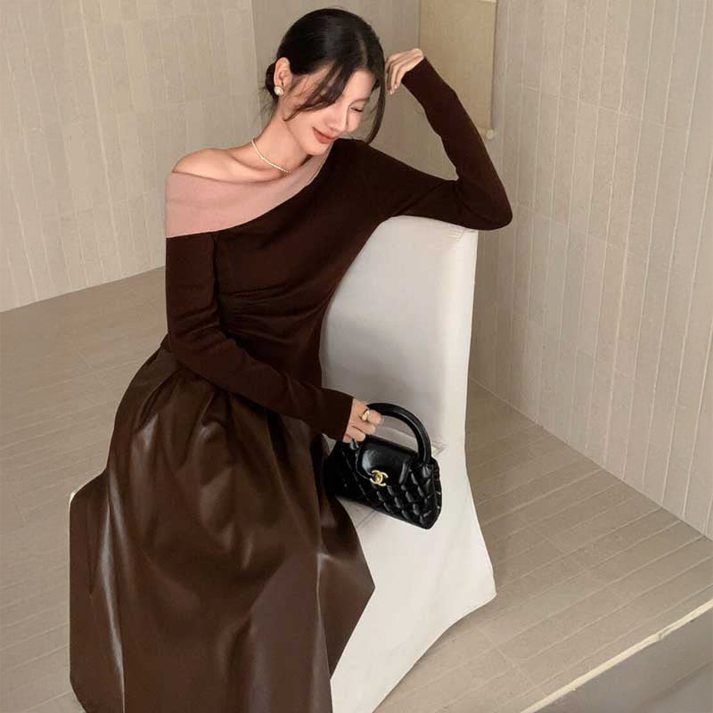 アシンメトリーネックカットソー(3colors)