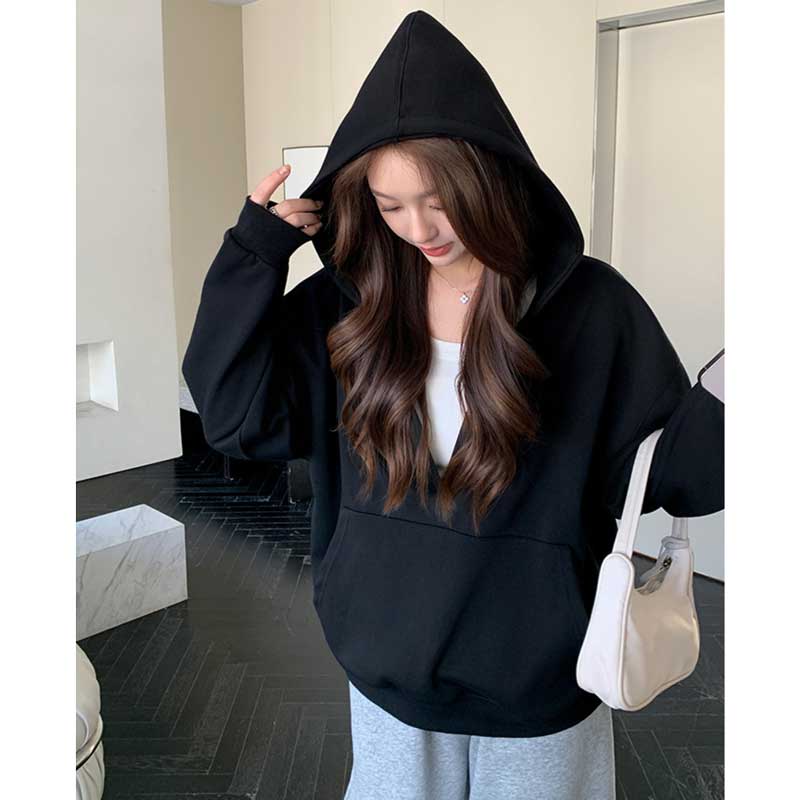 Vネックプルオーバーパーカー(7colors)