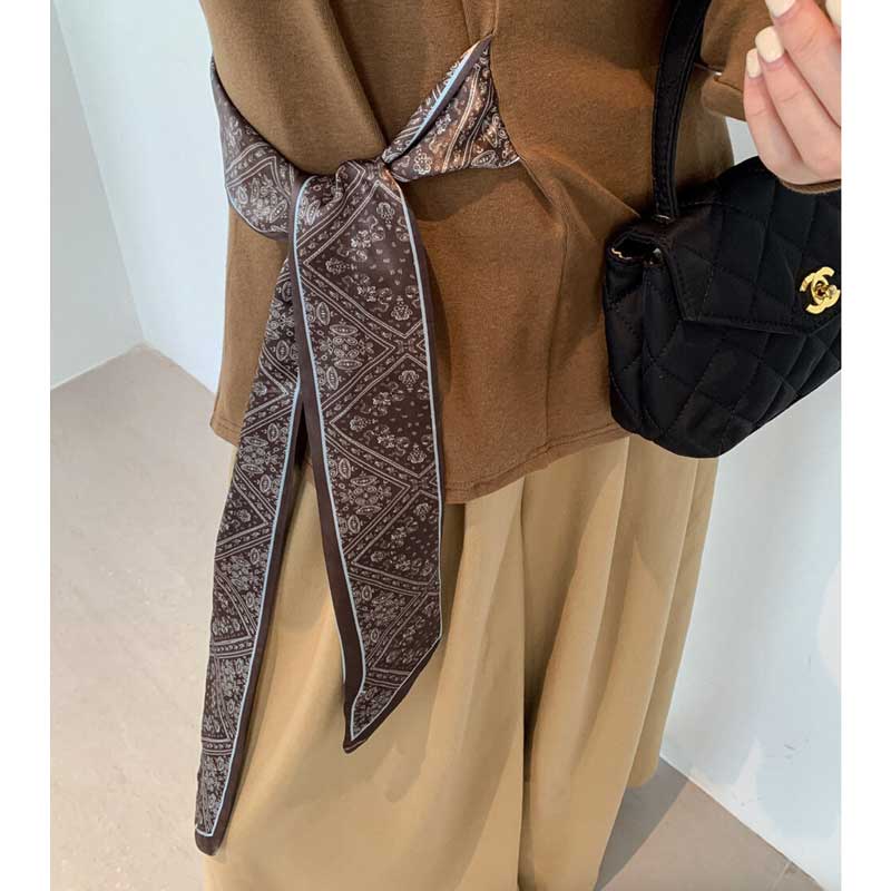 サイドスカーフカットソー(2colors)