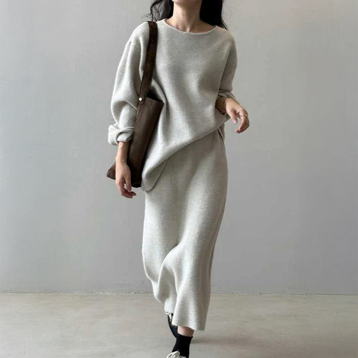 リラックスニットセットアップ(2colors)