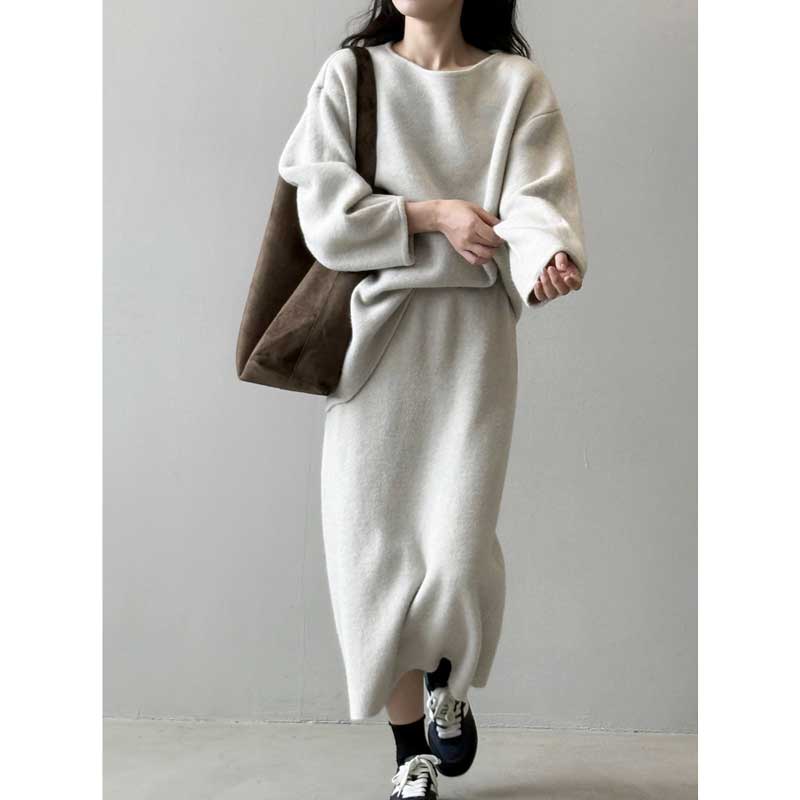 リラックスニットセットアップ(2colors)