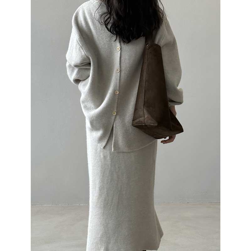 リラックスニットセットアップ(2colors)