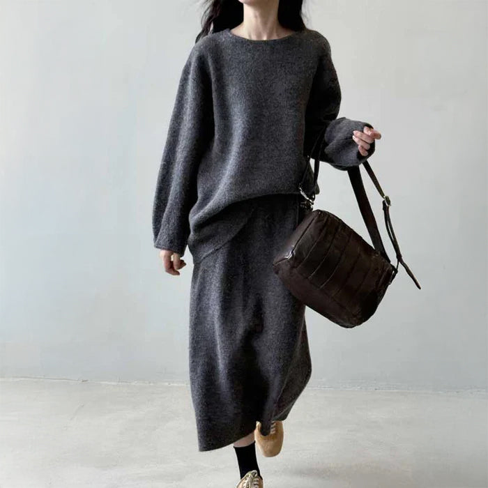 リラックスニットセットアップ(2colors)