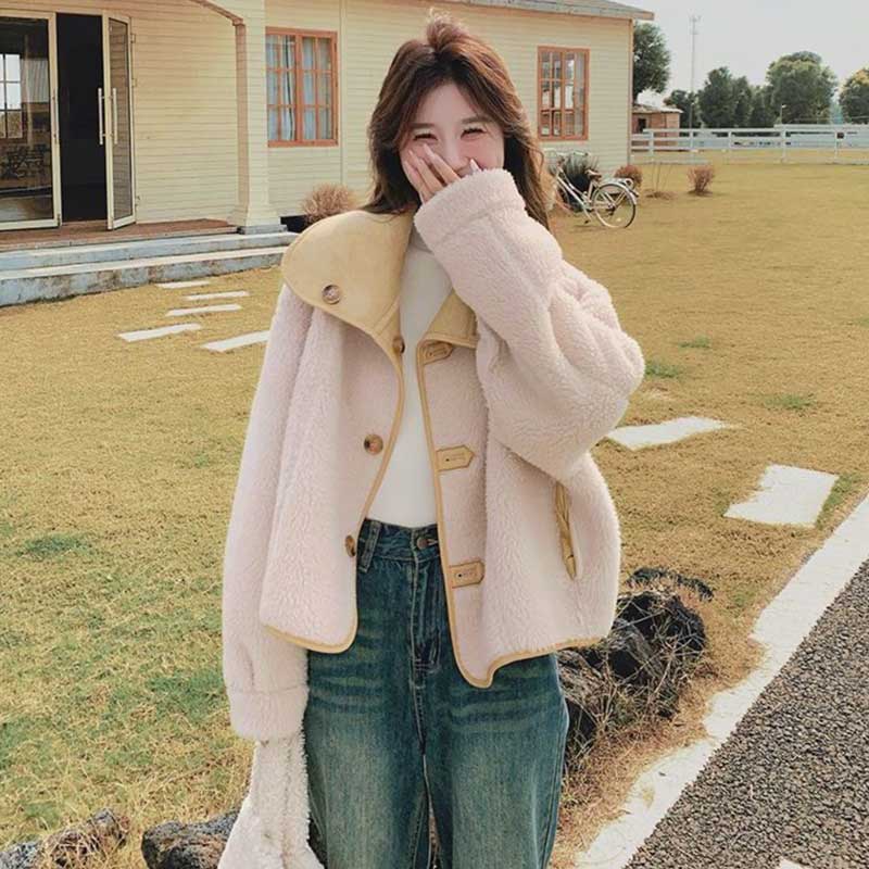 ビッグカラーリバーシブルムートンジャケット