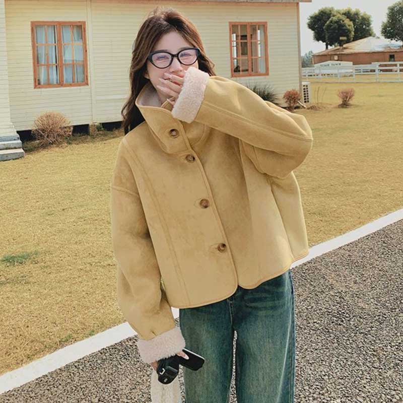 ビッグカラーリバーシブルムートンジャケット