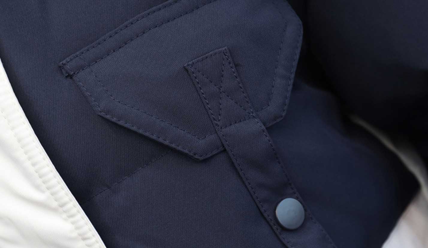 スポーティバイカラーダウンジャケット