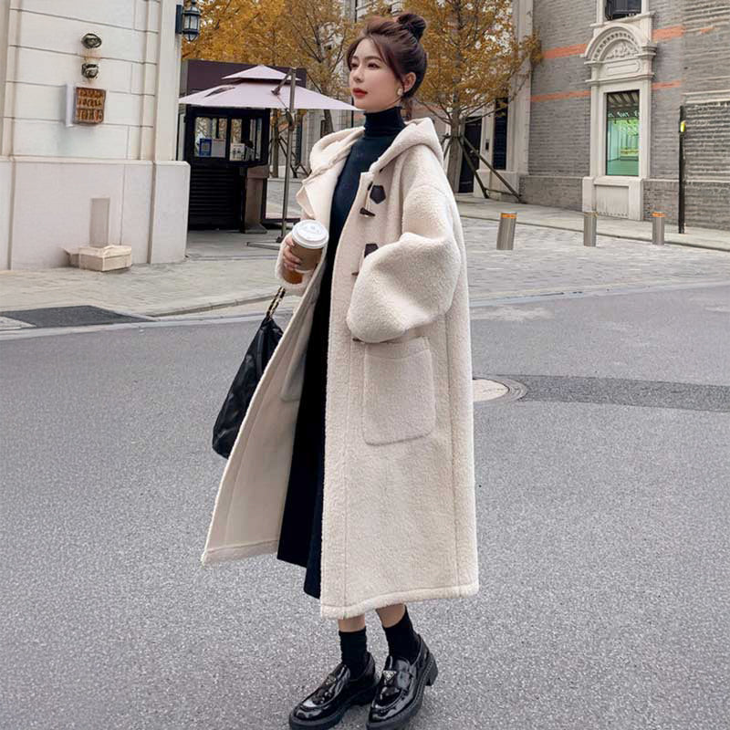 ボアロングダッフルコート