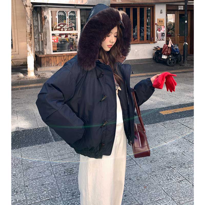 ジップフードショートブルゾン(4colors)