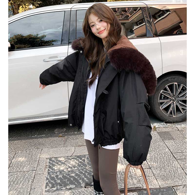 ジップフードショートブルゾン(4colors)