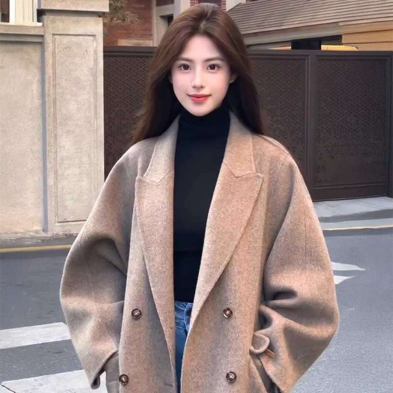 Sealup ベージュ ダブルブレスト チェスターコート　42 Sealup ベージュ ダブルブレスト チェスターコート 42