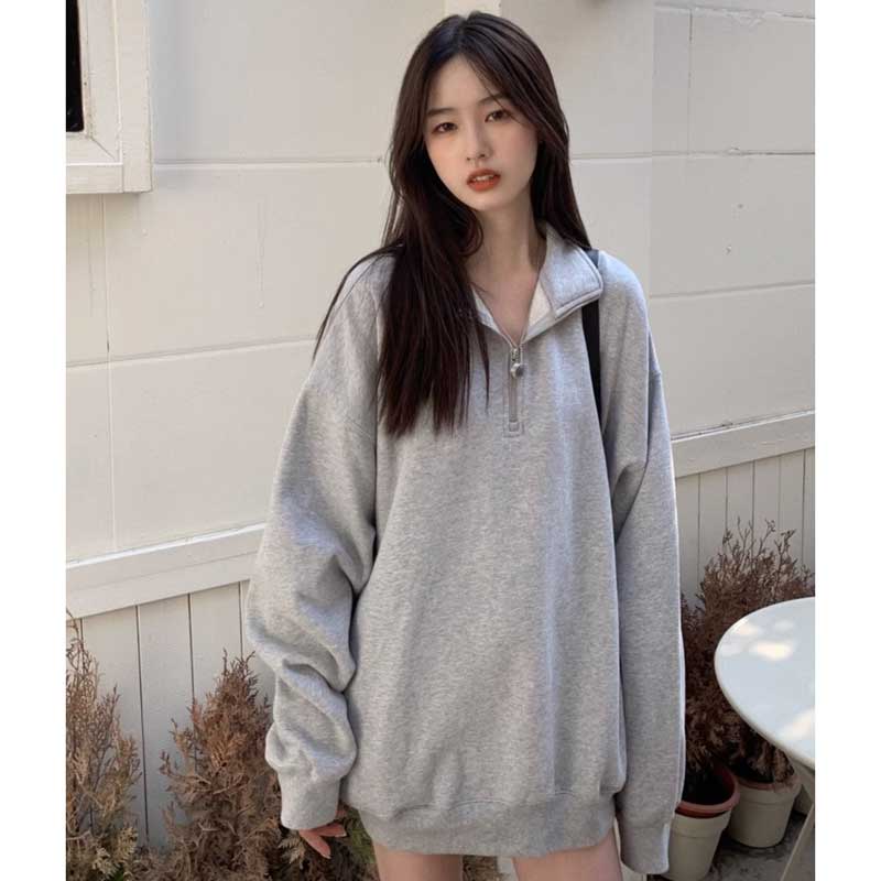 ハーフジップグレースウェット