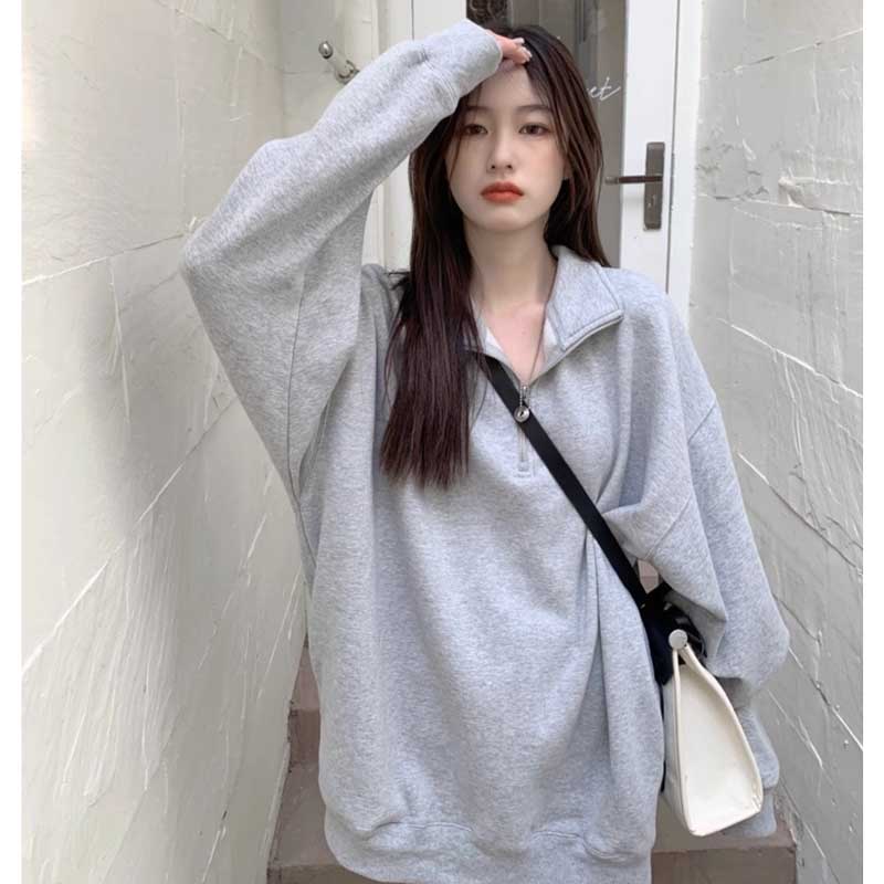 ハーフジップグレースウェット