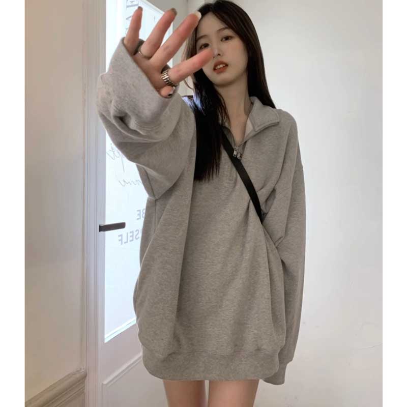 ハーフジップグレースウェット